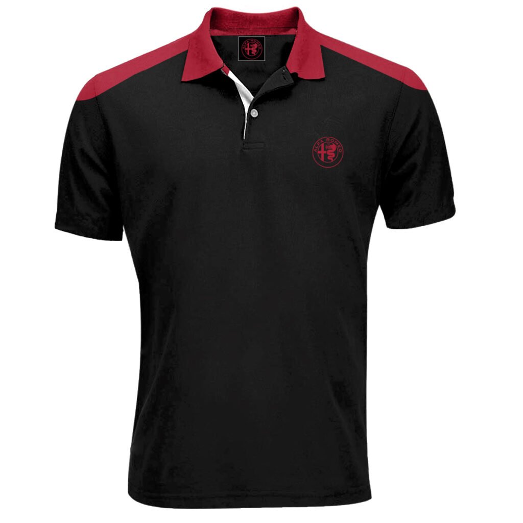 Polo Alfa Romeo Negro Modelo AR-201
