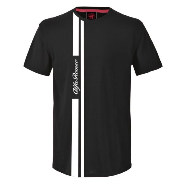 Alfa Romeo Black T-shirt Round Neck AR-105